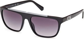 Guess GU00122 01B Mens Sunglasses Black Size 57