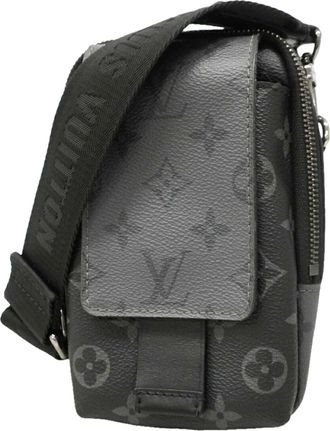 Louis Vuitton Black Gray Shoulder Bag (Pre-Owned)