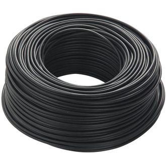 Trade Shop Trade Shop - Cavo Nero 100 Metri Isolato Unipolare 1 X 1,5 M2 Antifiamma Materiale Elettrico