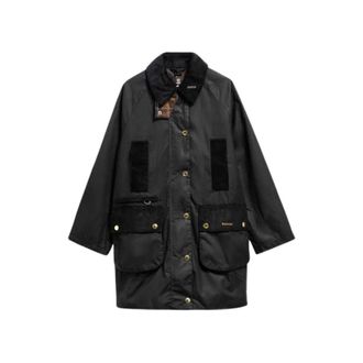 Barbour Jassen, Dames, Zwart, XS, Katoen, Modern Beaufort Trench