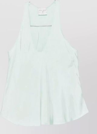 Forte_Forte twill racerback tank top scoop neck