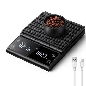 OEM Balanza Electr&oacute;nica Para Caf&eacute; Con Temporizador, Recargable, Con Una Precisi&oacute;n De 5 Kg/0,1 Gramos, Para Caf&eacute; Espresso Y De Filtro