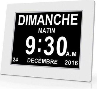 OEM Reloj Digital One Piece De 7 Pulgadas Con Calendario, Fecha Y Hora, Reloj Para Padres Con Alzheimer, Recordatorio De Medicamentos Para Abuelos Y Ni&ntilde;os