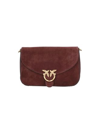 Pinko Bordeaux Mini Love Bag Satchel Suede Shoulder Bag