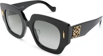 Loewe Anagram Zonnebril - Dames - Zonnebrillen - Zwart - 50 MM - Nylon - Accessoires