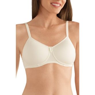 Amoena Lara Padded Wire-Free Bra in Off White at Nordstrom, Size 36Dd