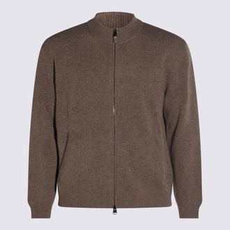 Canali Brown Wool Knitwear