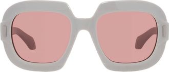 Ferragamo Pink Square Ladies Sunglasses SF2068SE 259 54