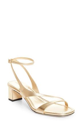 Jimmy Choo London Faye Ankle Strap Sandal in Gold at Nordstrom, Size 10.5Us