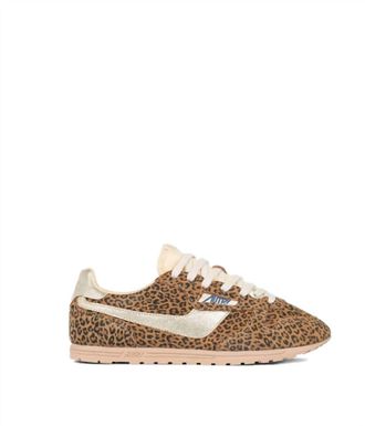 Autry Womens Windspin Sneakers In Leopard / Platinum