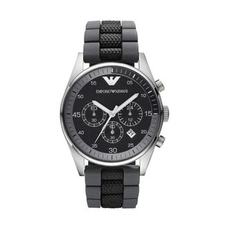 Emporio Armani Accessoires, Heren, Grijs, ONE Size, Sportivo Chronograph
