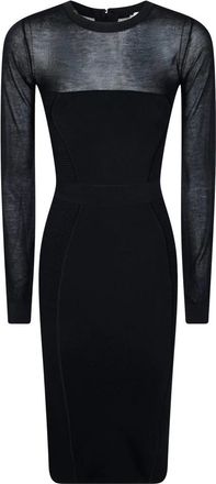 Elisabetta Franchi Gebreide jurk - Dames - Kleedjes - Zwart - S - Kleedjes