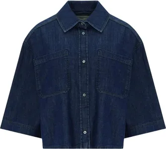 Max Mara Overhemden, Dames, Blauw, S, Shirts
