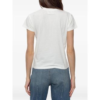 Maison Margiela Logo-Patch Cotton T-Shirt - White