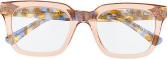Cole Haan 51mm Square Reading Glasses in Crystal Pink at Nordstrom Rack, Size +2.50