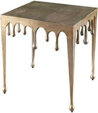 Global Interiors Beistelltisch Liquid 46 x 46 cm - Gold