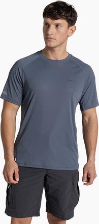 Craghoppers Mens Craghoppers Mens NosiLife SolarShield+ Short Sleeve T-Shirt - Grey - Size: 40