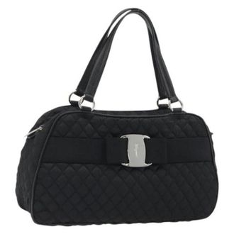 Ferragamo Pre-owned Hand Bag - Dames - Pre-owned - Zwart - Maat: ONE Size Nylon