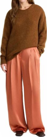 By Malene Birger Cymbaria High Waist Trousers In Dark Cherry Plum