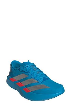 adidas Adizero Evo SL Running Shoe in Solar Blue/Silver/Red at Nordstrom, Size 7.5