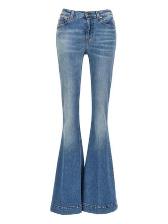 Roberto Cavalli flared jeans - women - Elastane/Cotton/Cotton - 38 - Blue