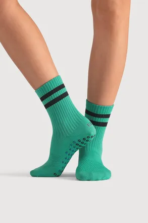 Bloch CoreGrip Pro Pilates Sock, Dusty Rose Knit