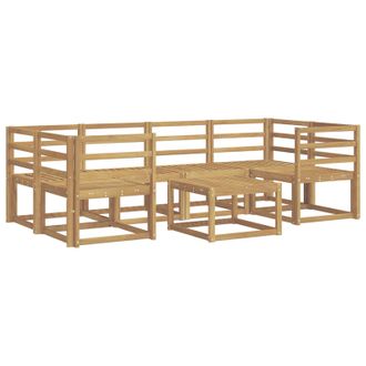 vidaXL Conjunto De Sof&aacute;s De Exterior 7 Pcs Blanco 59 X 59 X 37 Cm Vidaxl