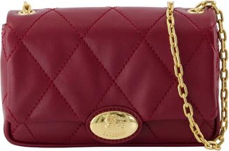 Burberry Tassen, Dames, Rood, ONE Size, Katoen, Strand Schoudertas