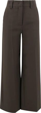 Max Mara Wide Trousers, female, Brown, M, Casual Trousers for Weekend Outings