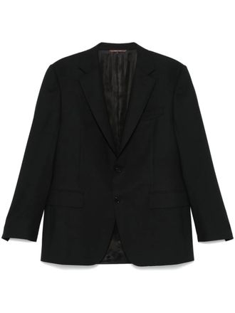 Canali wool blazer - men - Cupro/Wool - 46 - Black