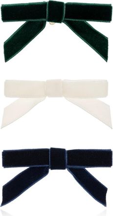 Forte_Forte Accessoires, Dames, Veelkleurig, ONE Size, Set van Drie Fluweel Broches