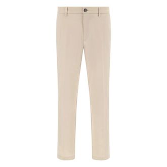 Boggi Milano Heren, Broeken, Beige, Maat: W30 Katoen