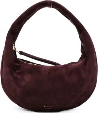 Khaite Mini Olivia Hobo - Dames - Schoudertassen - Bruin - ONE Size - Leer - Tassen