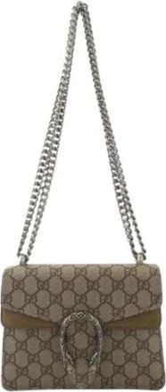Gucci Pre-owned Vintage Schoudertas - Dames - Vintage Schoudertas - Bruin - ONE Size - Su&egrave;de - Vintage