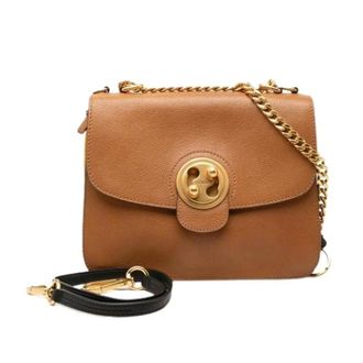 Chlo&eacute; Pre-owned Mily Schoudertas - Dames - Pre-owned - Bruin - Maat: ONE Size Leer