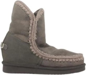 Mou Schoenen, Dames, Blauw, 38 EU, Wol, Inner Wedge Short