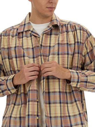 A&iuml;e Seersucker Cotton Shirt - Yellow
