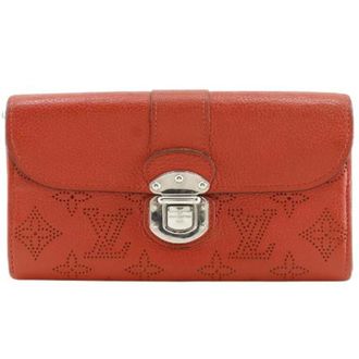 Louis Vuitton Pre-owned Wallets, female, Red, Size: ONE SIZE Pre-owned Portefeuille Iris Monogram Mahina Wallet