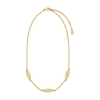 Fendi Necklaces, female, Yellow, Size: ONE SIZE OLock Necklace