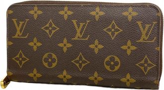Louis Vuitton Brown Fuchsia Long Wallet (Bi-Fold) (Pre-Owned)