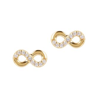 Autentica Infinity Symbol Stud Earrings