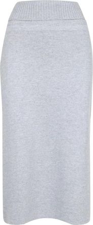 Gran Sasso Rokken, Dames, Grijs, S, Wol, Midi Rok