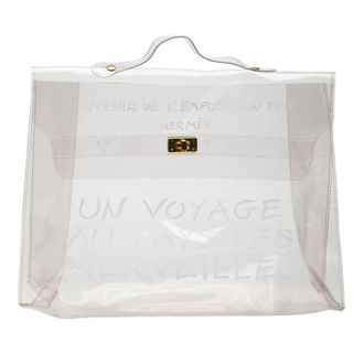 Herm&egrave;s Pre-owned Hermes Vinyl Souvenir De L Exposition Kelly Handbag Y9JW1DZTLP9ZNZ1A