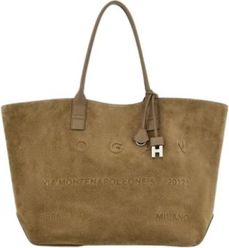 Hogan Shopping Bag Mediana Address - Bags - Mujer - Beige - ONE SIZE