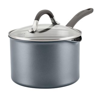 Circulon Casseruola Antiaderente Antigraffio Con Coperchio, 18 Cm - 2,8 L, Pentola A Induzione Con Coperchio Scolapasta E Bordi Versatori, Pentole Lavabili In 