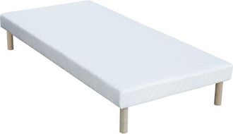 Vente-Unique Rete deco giroletto 90 x 200 cm 10 doghe Bianco - ASTHENIS II di YSM&Eacute;E