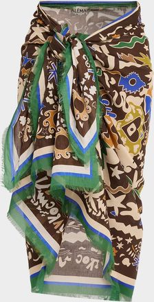 Alemais Maroc Cotton Pareo Coverup