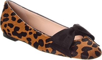 Valentino Bowow Haircalf & Suede Ballerina Flat