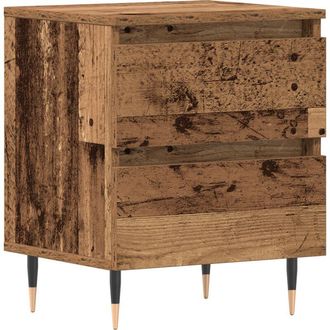 vidaXL Vidaxl - Armario de Noche con cajón Madera vieja 40 x 35 x 50 cm