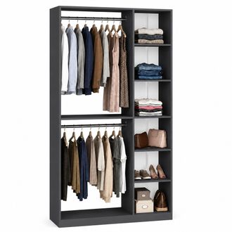 VCM Perchero De Madera Con Estante Palosa Xl 211x110x35 - Vcm